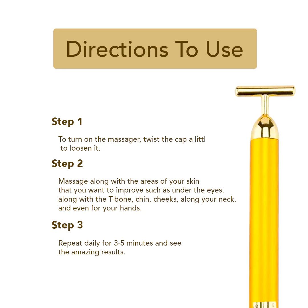 24K Facial Massage Roller